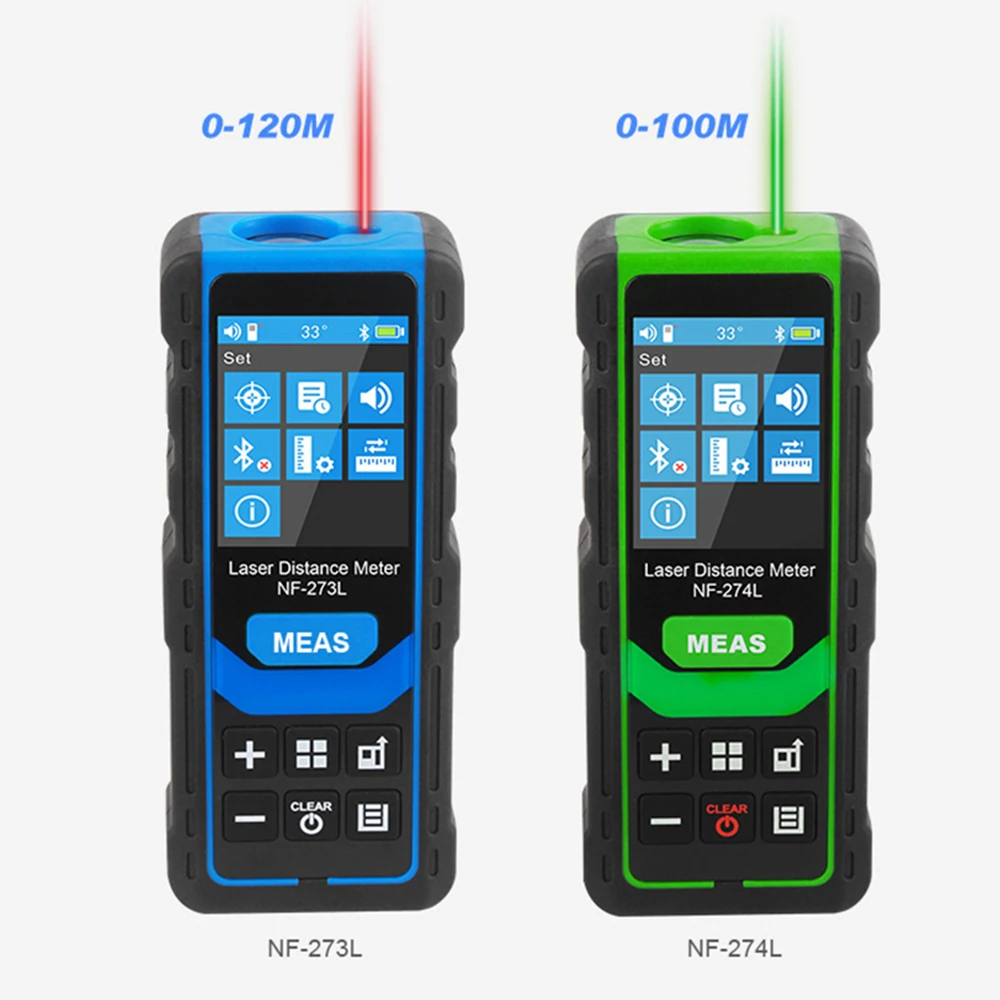 Telémetro láser inteligente Noyafa NF-273L, medidor de distancia láser, ruleta electrónica, regla Digital, cinta, herramienta de medición