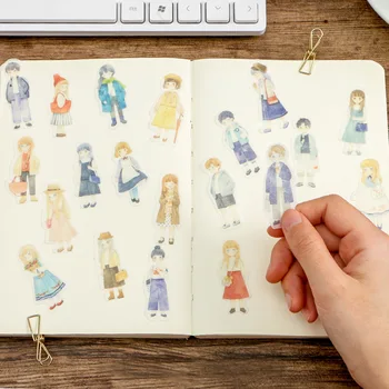 

40pcs/pack infeel.me Hogwarts Diary Journal Mini Paper Diy Cute Stickers Scrapbooking Flakes Japanese Stationery School Supplies