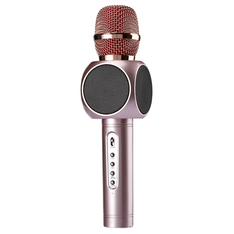 Hot E103 Wireless Microphone Condenser Karaoke Microfono Inalambrico KTV Music Bluetooth Speaker Mikrofon For Smartphone Android