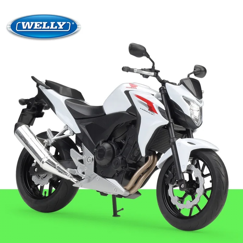 1:10 Welly Honda CB500F CBR1000RR уличный мотор Yamaha Kawasaki Ninja 650R 2017 KX 250F модель мотоцикла литая |