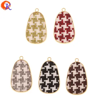 

Cordial Design 50Pcs 21*35MM Jewelry Accessories/Charms/Hand Made/Drop Shape/Fabric Effect/DIY Jewelry Making/Earring Findings