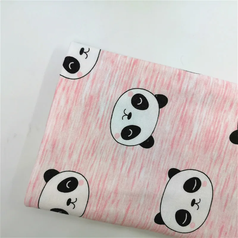 Новая хлопчатобумажная трикотажная ткань, эластичный трикотаж, полуметр, сделай сам, детская одежда ткань 50x170 см