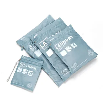 

6SET / LOT High Capacity Waterproof Travel Storage Bag Travel Storage Suit Seven-Piece Suitcase Clothing Pack Portable Suit