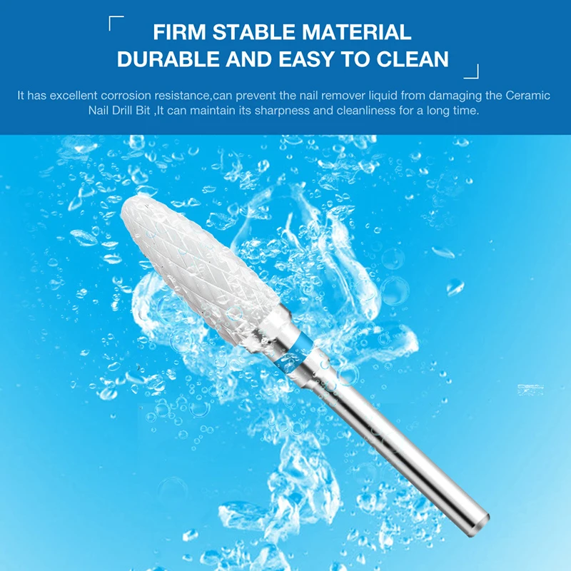 1pcs Ceramic Milling Cutter Nail Drill Bits Electric Manicure Drills Pedicure Mill Bits Machine Files Nail Art accessories Tool 4