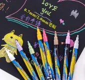 

15/20 Color Fabric Markers Permanent for Black Paper Scrapbooking Christmas Painting Metal Ceramic DIY Crafts for Drawing Marker