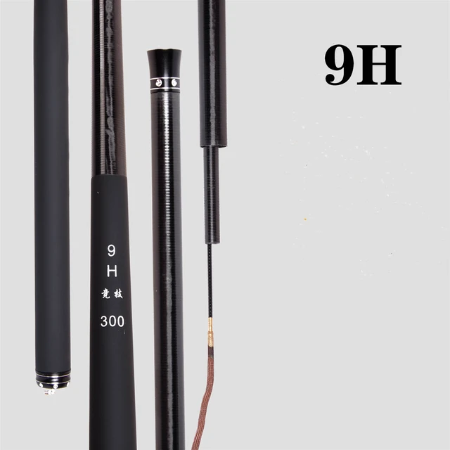 Wholesale black pit fishing rod light and hard 19tune pole 2.7m-5.7m black  stick 9H fishing pole tilapia sturgeon bare hand rod - AliExpress