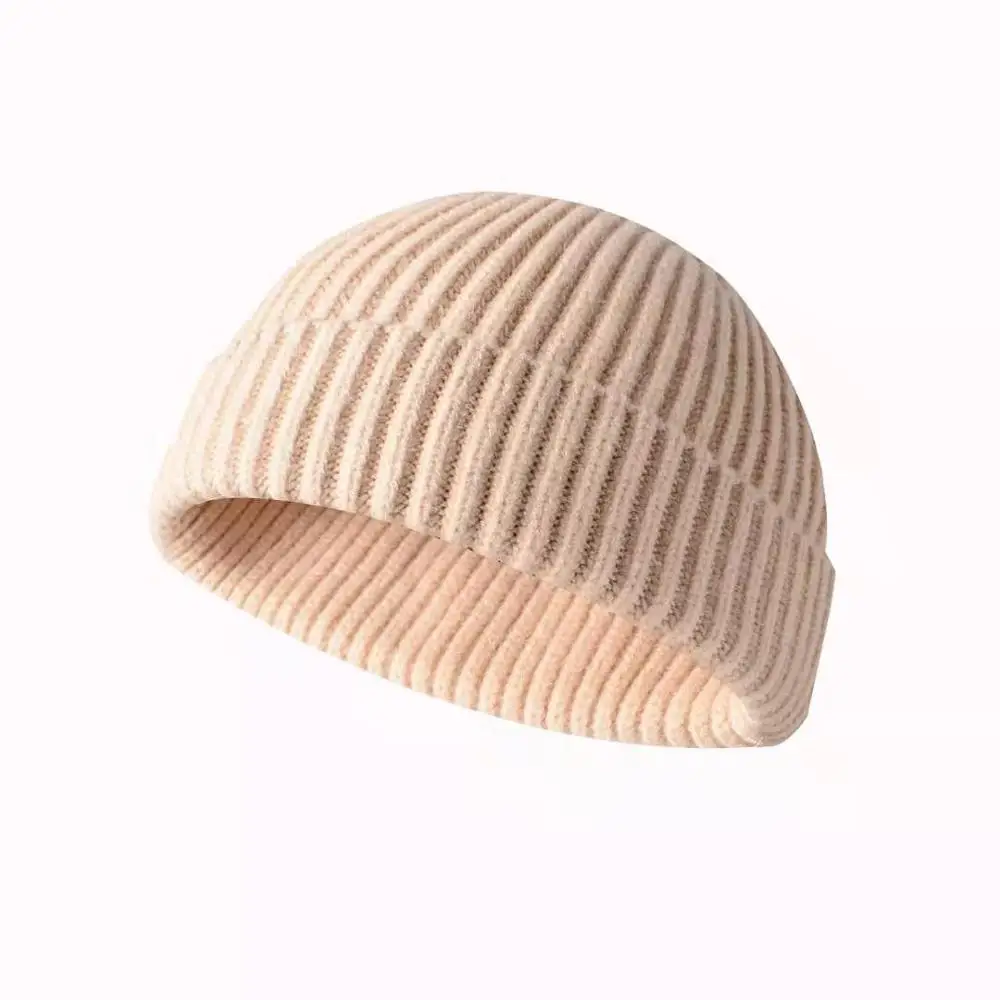 Мужские и женские зимние шапочки Skullcap, одноцветные вязаные шапки, повседневные мужские модные мягкие эластичные лыжные теплые шапки Skullies, Новинка