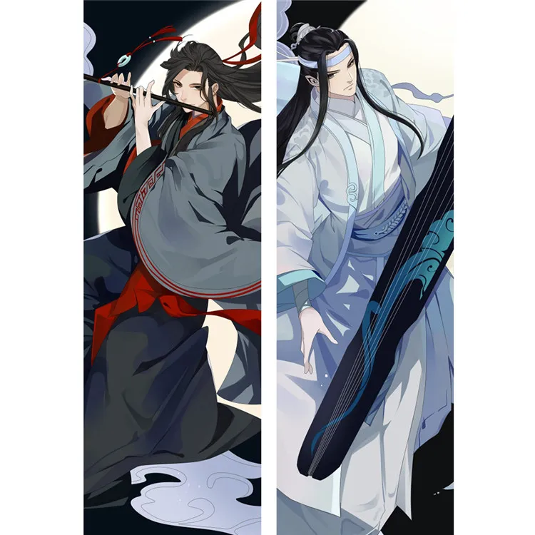Anime Modaozushi Male Throw Pillow Cover Hugging Body Pillowcase Fujoshi BL Otaku Dakimakura Case | Дом и сад