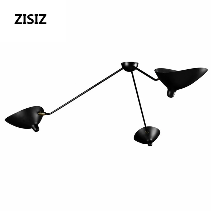 

Lamparas de techo Black Nordic Ceiling LED Lamp for Living Room Industrial Retro Kitchen Lamps Duckbill Bedroom Ceiling Lights