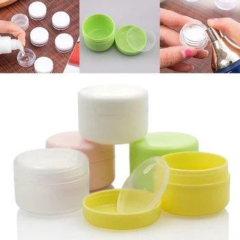 

10g/20g/50g/100g Plastic Empty Travel Face Cream/Lotion/Cosmetic Container Makeup Jar Pot Refillable Bottles 5 Colors