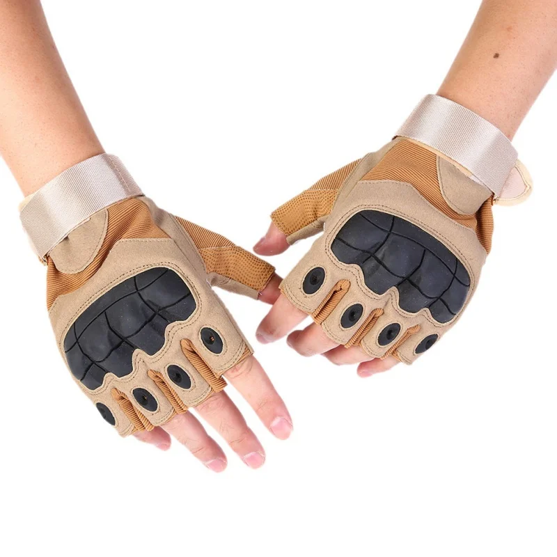 A Pair Aolikes Tactical Half Finger Gloves Military Army Shooting Hiking Hunting Cycling Climbing Gym Riding Fingerless | Спорт и