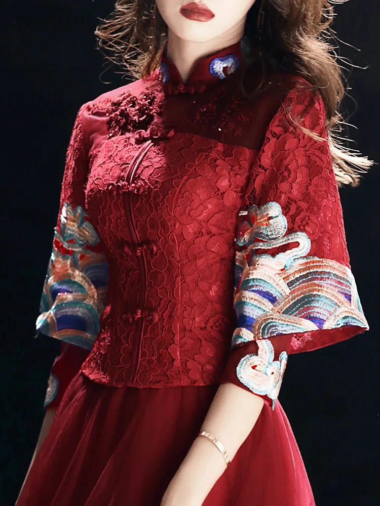 Платье для невесты, весна, стиль, для женщин, для похудения, для свадьбы, для позднего торжественного вечера, костюм, красное, для помолвки, торжественное платье