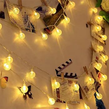 

CARPRIE Picture Photo Clips LED String Light Wire Wedding Party Deco Christmas Wedding Lights Valentine's Day home Decorations