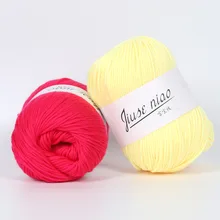 

1Ball Crochet Cotton yarn For knitting Bargain Cotton Baby Milk Thread Worsted Handmade Wool Line Cheap
