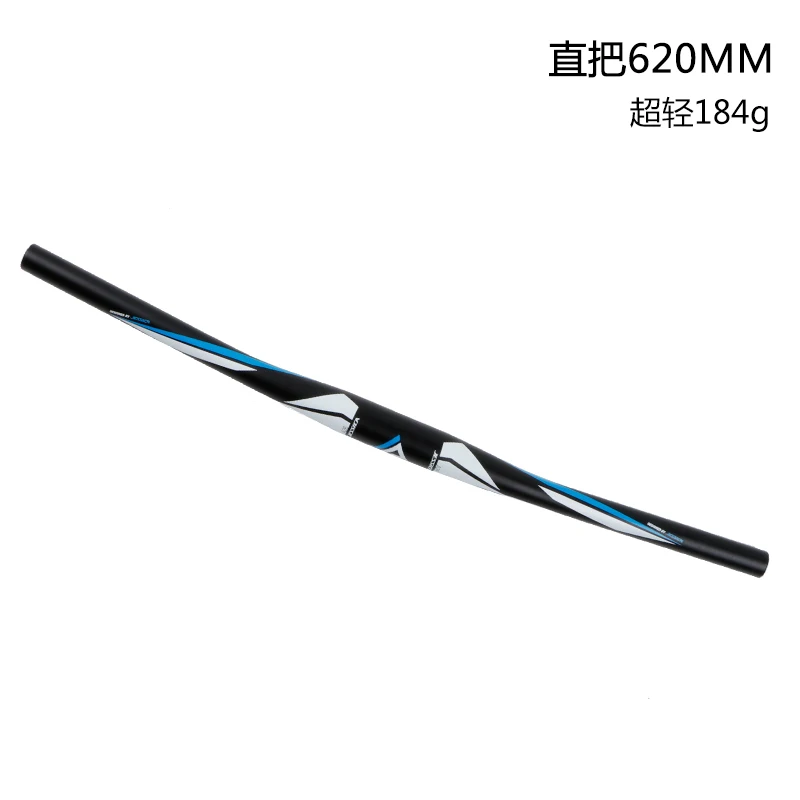 620mm black blue Горный велосипед супер легкий горизонтальный поручень 640 мм стержень 31,6 мм сиденье трубка велосипедный Подседельный штырь ручка бар - Цвет: 620mm black blue