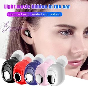 

Wireless Bluetooth 5.0 Single Headset Earphone Earbuds CVC8.0 Digital Noise Reduction Waterproof Anti-sweat Concealed Ear Plug