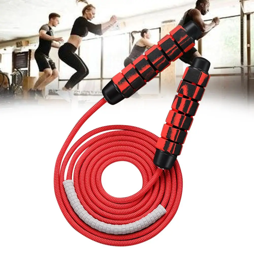 2PCS Jump Rope-Adjustable Speed Jumping Cable Skipping Rope Ball Comfortable