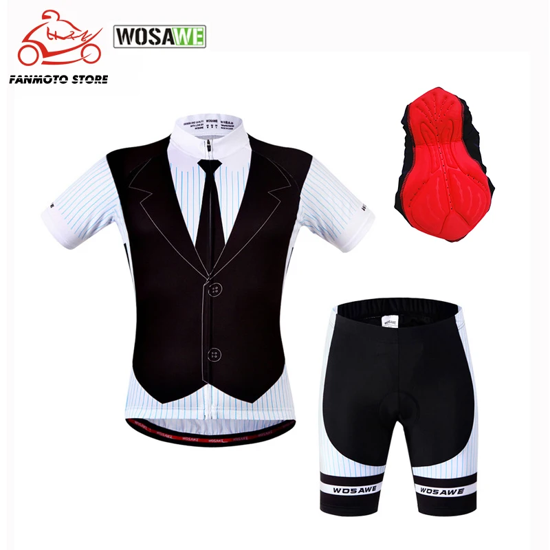 WOSAWE летний спортивный комплект Джерси для езды на мотоцикле одежда с коротким
