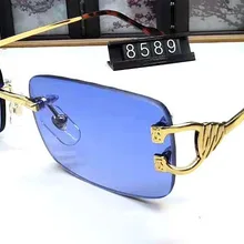 Pawes очки оправа мужские солнцезащитные очки Золотые очки без оправы для женщин антибликовые прозрачные линзы очки по рецепту 9801