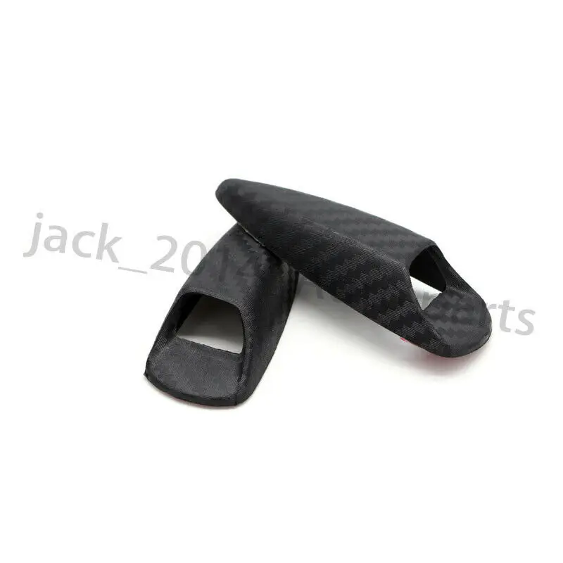 

WindShield Washer Water Spray Jet Nozzle Cover Carbon fiber style Trim For Universal