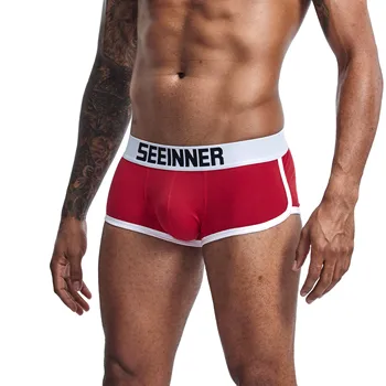 

Sexy Men Underwear Boxers Cotton Large Size Mens Underpants Male Panties Shorts Boxershorts Men U Convex Pouch Trunk Mens