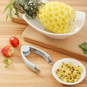 

1Pc Stainless Steel Easy to use Pineapple Peeler Accessories Pineapple Slicers Fruit Knife Cutter Corer Slicer Kitchen Tools