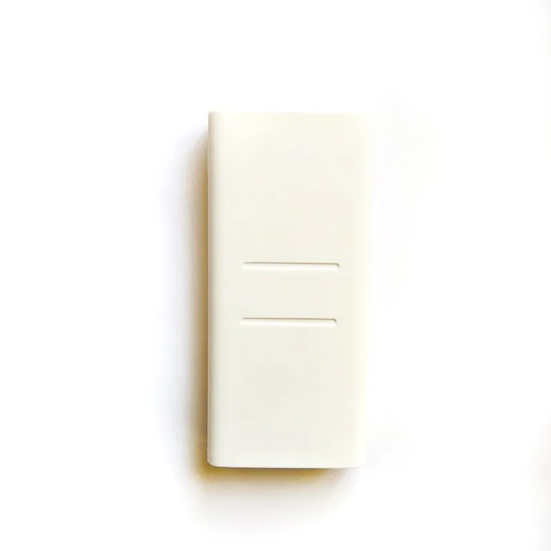 White Силиконовый чехол для Xiaomi power Bank 20000mah 2C оболочка Резиновая Защитная крышка для Xiaomi power Bank Аксессуары случайные цветы - Цвет: White