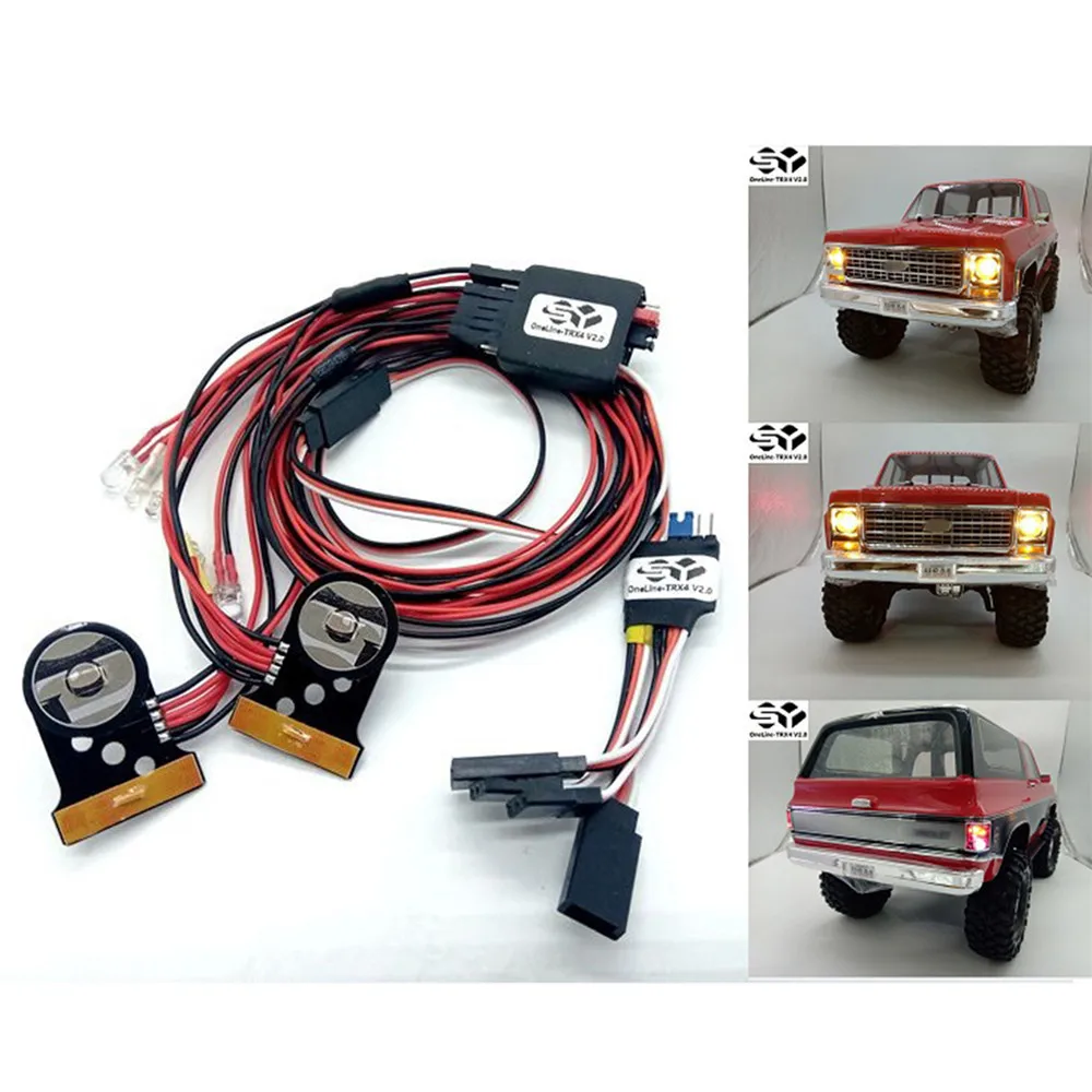 

SY-RC OneLine-TRX4 V2.0 LED Light Set for Traxxas TRX-4 Chevrolet K5 Blazer Body RC Crawler Car Parts