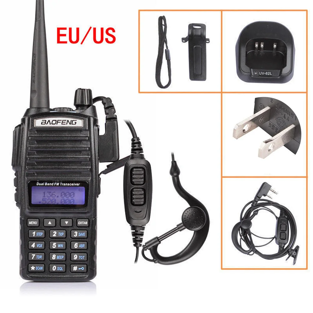 Профессиональный 8 Вт двухдиапазонный двухсторонний радиоприемник VHF UHF рация трансивер 50 CTCSS/104DCS кодер и тон поиск