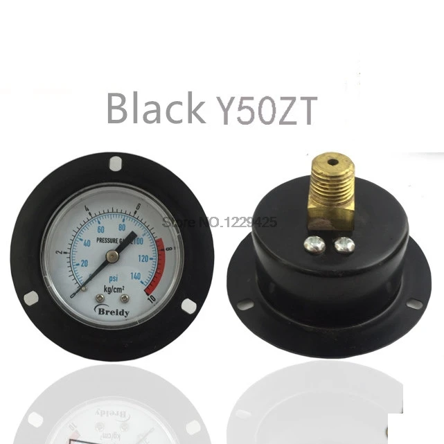 

Y50ZT PT1/4 "фланец с черным корпусом, манометр