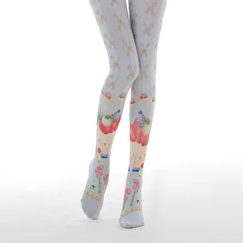 

High Quality Japanese Strawberry Cake Sweet Print Stockings Fashion Fantasy Trend Pantyhose Lolita Cosplay Tights
