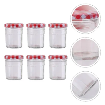 

6 Pcs Glass Containers Food Containers for Restaurant Home Store Kitchen
