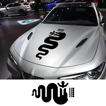 

Car Hood Cover Stickers DIY Auto Vinyl Film Decals For Romeo Car Tuning Accessories