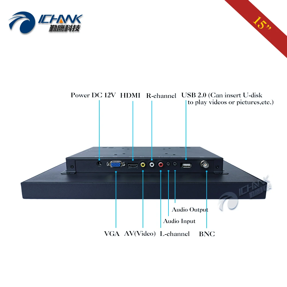 ݼ ̽ PC , U ũ    ÷̾, BNC AV USB   B150TN-ABHUV, 1024x768 LCD ȭ, 15 ġ
