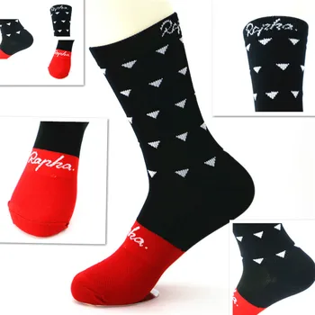 

Men Cycling Socks Breathable Basketball Running Football Sports Socks 2019 New Design Socks RAPHA