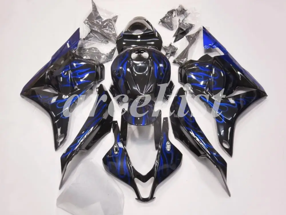 Литьевая Форма ABS мотоцикл обтекатель комплект подходит для CBR600RR F5 2009 2010 2011 2012 Кузов Набор на заказ черный матовый