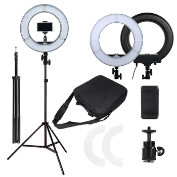 

36W Photographic Studio Ring Light 3200-5600K With 180PCS LED Camera Photo Dimmable LED Lighting Lamp With Tripod