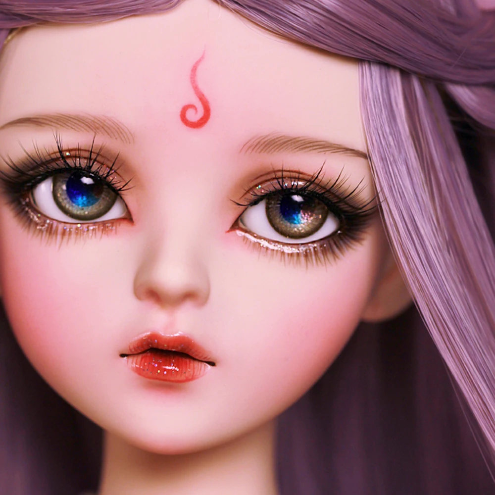 EVA BJD 1/3 цветок фиолетовый красота ручной работы макияж 24 дюйма 60 см+ стеклянные глаза+ аксессуары парики одежда обувь полный набор подарок