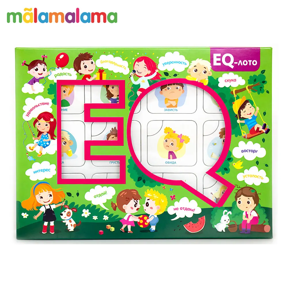 Развивающее лото MALAMALAMA. EQ. Эмоции и чувства