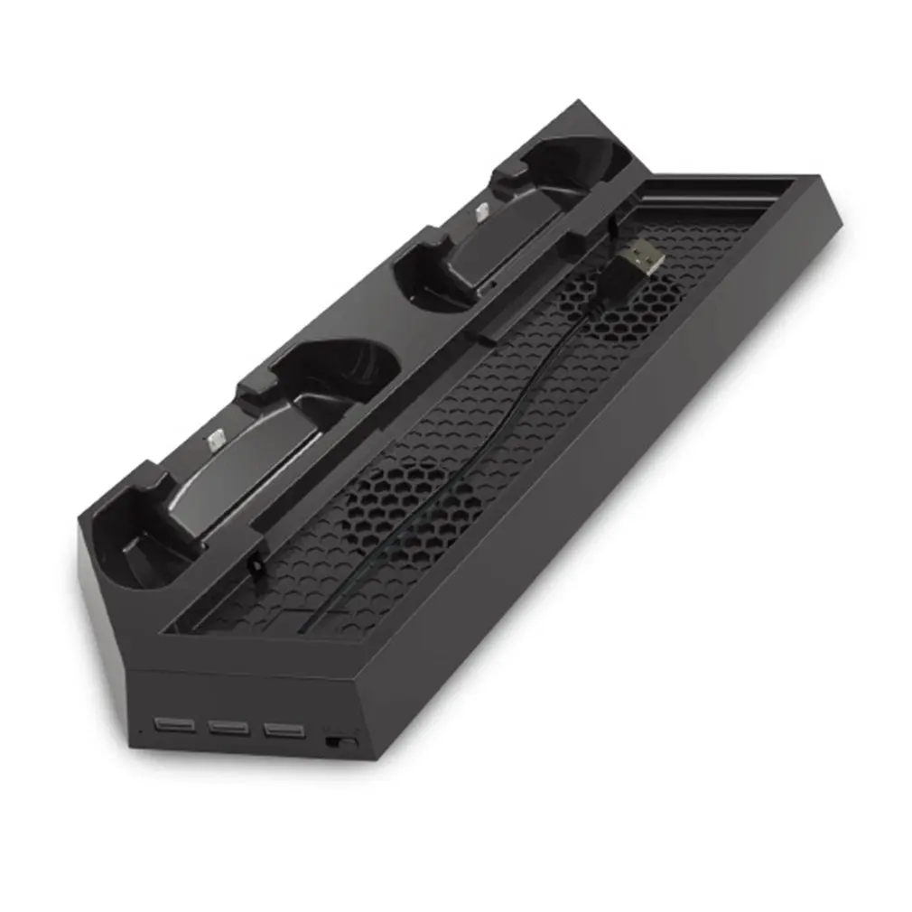  For PS4 Cooling Fan Heat Sink Base Vertical Charger Stand Dual Dock Charging Controller for Playsta