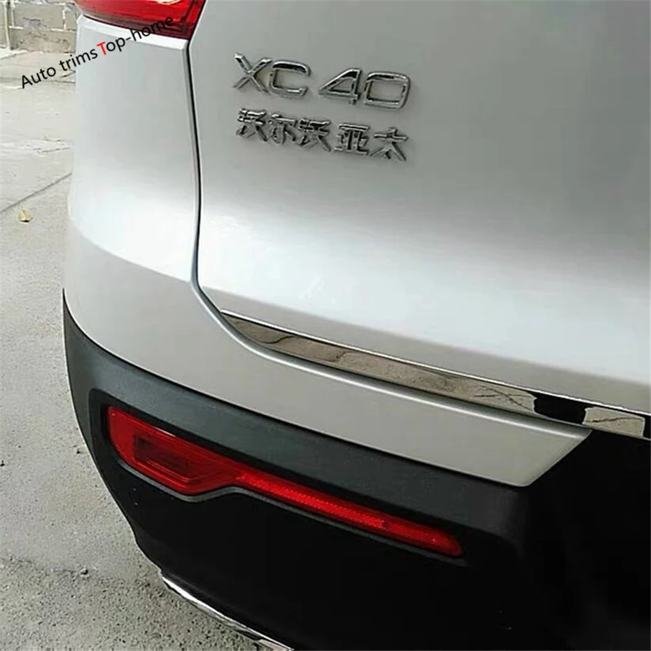 Für VOLVO XC40 2018 - 2022 Heckklappe Trunk Tür Deckel Molding Streifen  Decor Abdeckung Trim Auto Edelstahl Zubehör außen - AliExpress