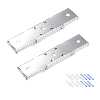 

uxcell 2/4/6 Pcs Curtain Rod Bracket Double Stainless Steel Drapery Track Holder for 20mm Rail Top Mounted on Ceiling