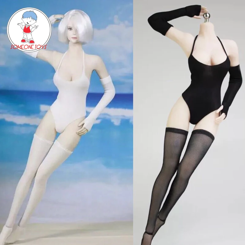 1/6 весы YoRHa 2B бикини купальник костюм чулки рукава для 12 дюймов DIY фигурки