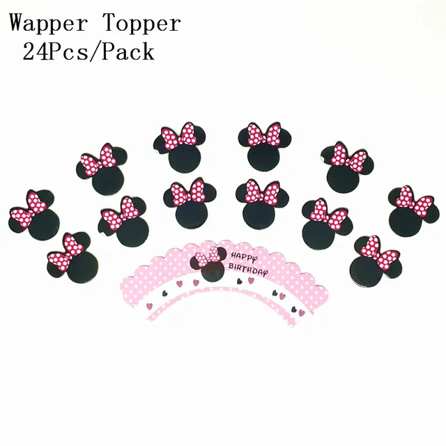24-pcs-disney-pink-minnie-mouse-theme-birthday-party-cartoon-cupcake-wrappers-and-toppers-christmas-cake-decorations-supplies-aliexpress