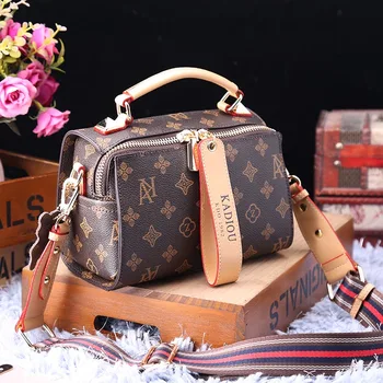 

Women's Bag 2020 New Fashion Printed Handbag Casual Wild Wide Shoulder Strap Messenger Bags High Quality Women Purse and Handbag