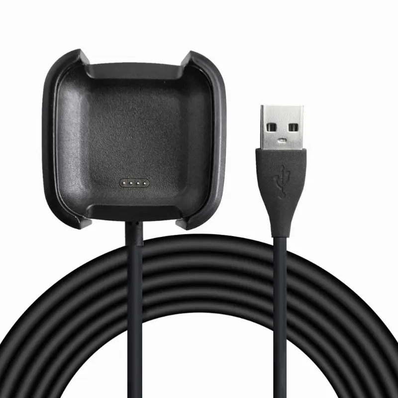 Портативная usb-зарядная подставка с зарядным устройством для адаптера питания Fitbit Versa 2 Smart Watch
