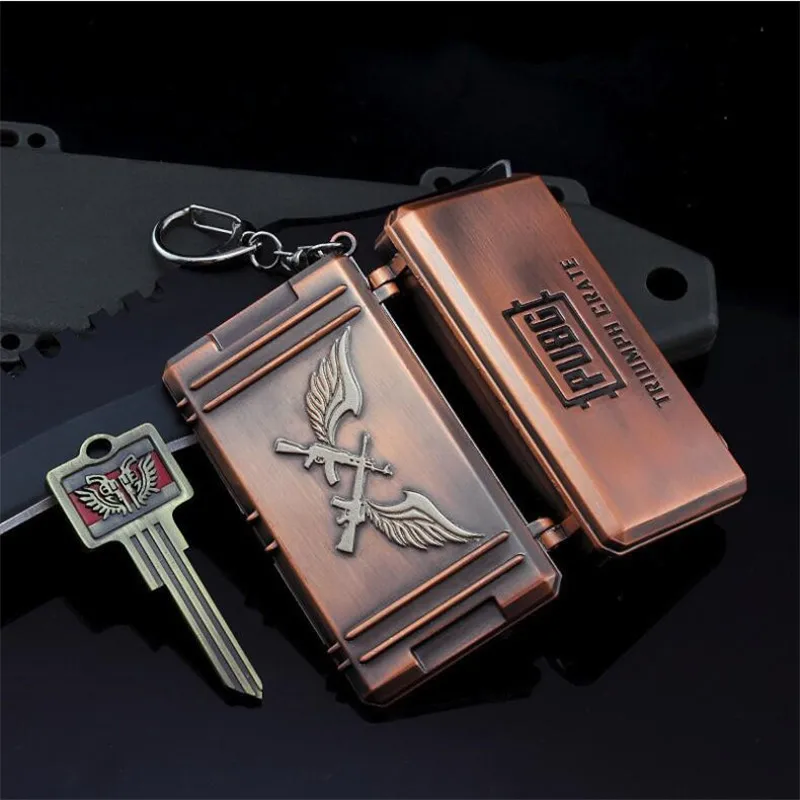  Game PUBG Triumph Treasure Box Chest Playerunknown's Battlegrounds Cosplay Props Funny Fancy Key Ch