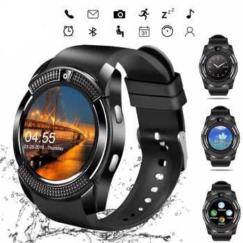 

New V8 Bluetooth Smart Watch Waterproof Touch Screen Wrist Watches with Camera/SIM Card Slot M2 A1 VS DZ09 X6 SmartWatch