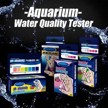 

Aquarium Fish Tank PH NO2 NO3 Water Quality Test Kit Fish Tank Freshwater Seawater PH Alkalinity Test Tool supplies