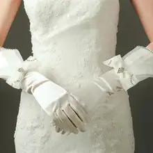 1 пара перчатки с бантиком уникальные декоративные свадебные перчатки положительная палка перчатки для стрельбы из лука для девочек